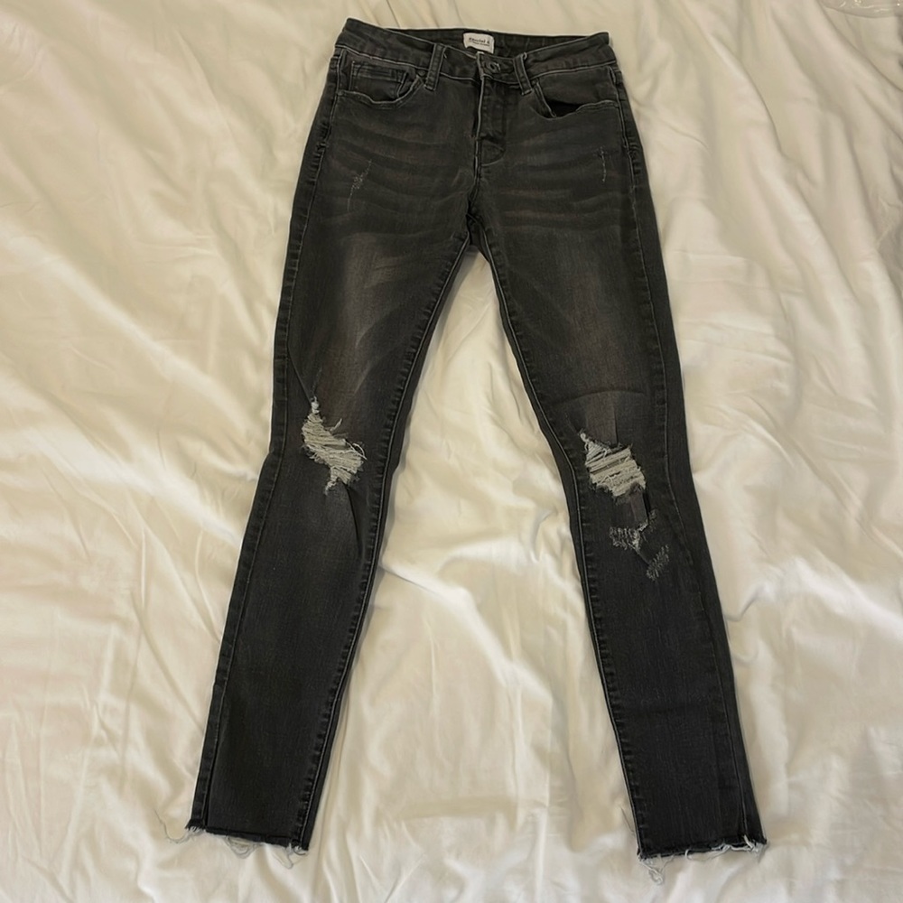 Vici Distressed Black Skinny Jeans